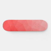 Geometrisches rotes Gefälle Skateboard (Horizontal)
