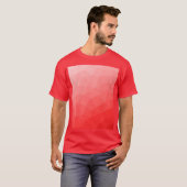 Geometrisches rotes Gefälle T-Shirt (Vorne ganz)