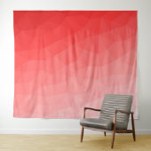 Geometrisches rotes Gefälle Wandteppich (Beispiel (Horizontal))