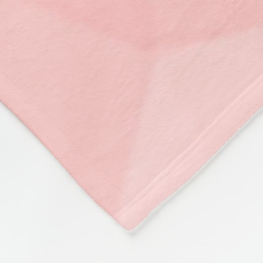 Geometrisches rotes Gradientenmuster Monogramm Fleecedecke (Ecke)