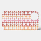 Geometrisches rotes ikat stripes Muster Case-Mate iPhone Hülle (Rückseite (Horizontal))