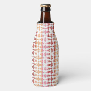 Geometrisches rotes ikat stripes Muster Flaschenkühler