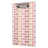 Geometrisches rotes ikat stripes Muster Klemmbrett (Links)