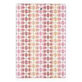 Geometrisches rotes ikat stripes Muster Mini Klemmbrett (Rückseite)