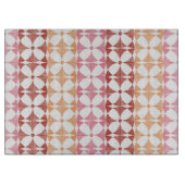 Geometrisches rotes ikat stripes Muster Schneidebrett (Vorderseite)