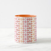 Geometrisches rotes ikat stripes Muster Tasse (Zentrum)