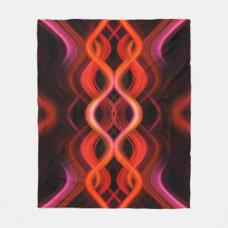 Geometrisches rotes Liniendesign. Fleecedecke