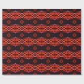 Geometrisches rotes Liniendesign. Geschenkpapier (Flach)
