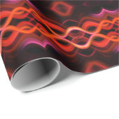 Geometrisches rotes Liniendesign. Geschenkpapier (Rolleneckpunkt)