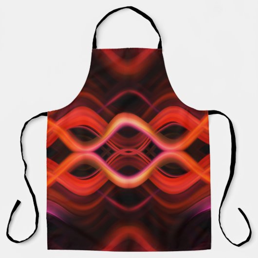 Geometrisches rotes Liniendesign. Schürze (Vorderseite)