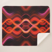Geometrisches rotes Liniendesign. Sherpadecke (Vorderseite (Horizontal))