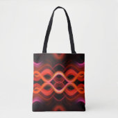 Geometrisches rotes Liniendesign. Tasche (Vorderseite)