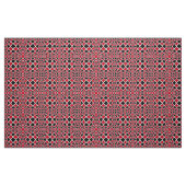 Geometrisches rotes Schwarz/Weiß Op Art Muster Stoff (Fat Quarter (45,7 x 55,9 cm))