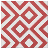 Geometrisches rotes und weißes stoff (Nahaufnahme)