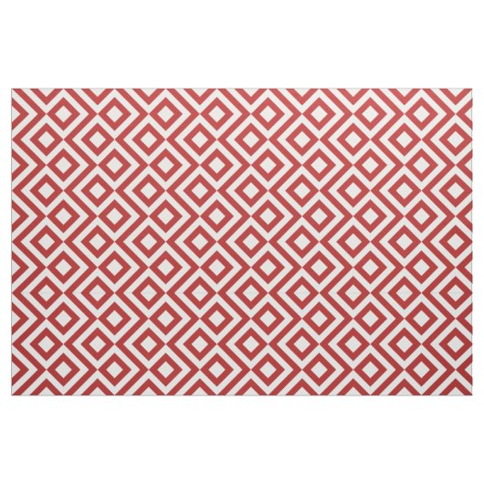 Geometrisches rotes und weißes stoff (Fat Quarter (45,7 x 55,9 cm))