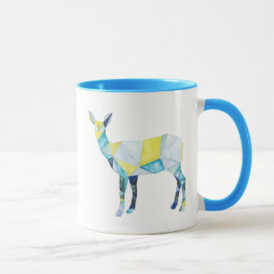 Geometrisches Rotwild-Tier Tasse