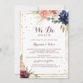 Geometrisches Rustikales Gold machen wir wieder ne Einladung (Vorderseite)