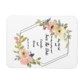 Geometrisches Save the Date Magnet (Horizontal)