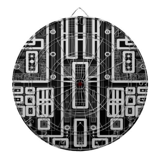 Geometrisches Schaltbrett Dartscheibe (vorne)