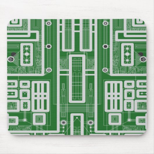 Geometrisches Schaltbrett Mousepad (Vorne)