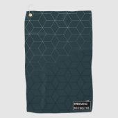 Geometrisches ScheibenGolf-Handtuch mit Beutel-Cli Golfhandtuch (Vorderseite)