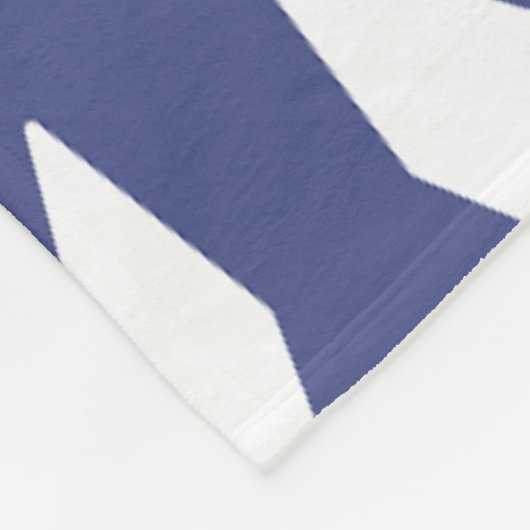 Geometrisches Schneeflockenmuster Fleecedecke (Ecke)