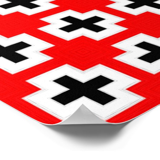 Geometrisches Schnittmuster Poster (Ecke)