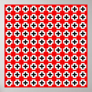 Geometrisches Schnittmuster Poster