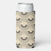 Geometrisches Schwanenfliegermuster Selters Dosenkühler (Seltzer Vorderseite)