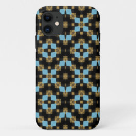 Geometrisches Schwarz-Braun-Design Case-Mate iPhone Hülle