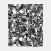 Geometrisches Schwarz Fleecedecke (Vorderseite)