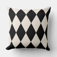 Geometrisches Schwarz und Weiß Diamond Harlequin M