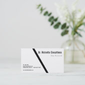 Geometrisches Schwarz Visitenkarte (Stehend Vorderseite)