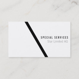 Geometrisches Schwarz Visitenkarte