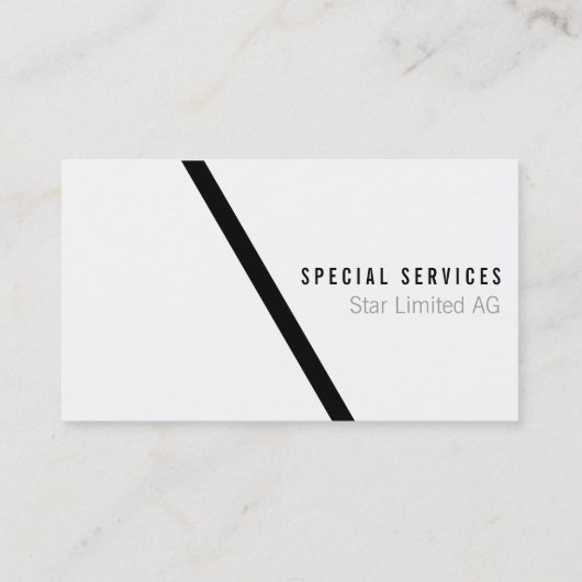 Geometrisches Schwarz Visitenkarte (Rückseite)