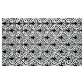 Geometrisches Schwarz-Weiß Art Deco Muster Stoff (Fat Quarter (45,7 x 55,9 cm))