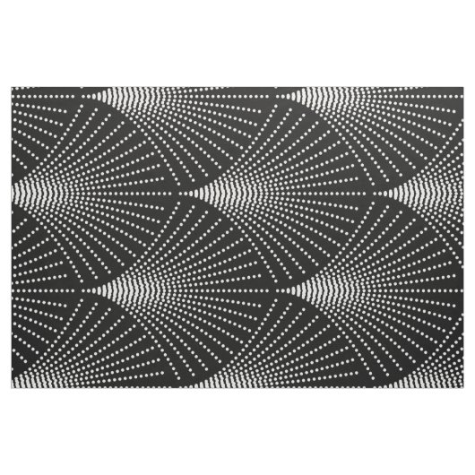 Geometrisches Schwarz-Weiß-Deko-Muster Stoff (Fat Quarter (45,7 x 55,9 cm))