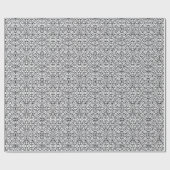 Geometrisches Schwarz-weißes Design abstrakte Kuns Geschenkpapier (Flach)