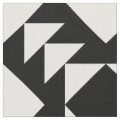 Geometrisches Schwarzweiss-Muster Stoff (Nahaufnahme)