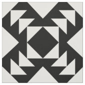 Geometrisches Schwarzweiss-Muster Stoff (Muster)
