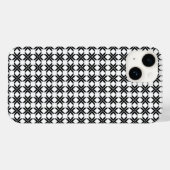 Geometrisches Schwarzweißmuster Case-Mate iPhone Hülle (Rückseite (Horizontal))