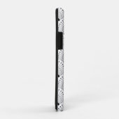 Geometrisches Schwarzweißmuster des Dekos Case-Mate iPhone Hülle (Hinten/Rechts)