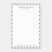 Geometrisches Schwarzweißmuster des Dekos Post-it Klebezettel (Vorderseite)