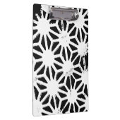 geometrisches Schwarzweißmuster Klemmbrett (Rechts)