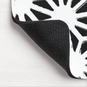 geometrisches Schwarzweißmuster Mousepad (Ecke)