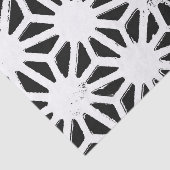 geometrisches Schwarzweißmuster Seidenpapier (Ausschnitt)