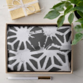 geometrisches Schwarzweißmuster Seidenpapier (Geschenk)