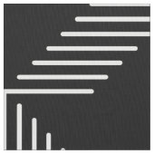 Geometrisches Schwarzweißmuster Stoff (Nahaufnahme)