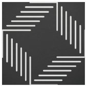 Geometrisches Schwarzweißmuster Stoff (Muster)