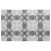 Geometrisches Schwarzweißmuster Stoff (Fat Quarter (45,7 x 55,9 cm))